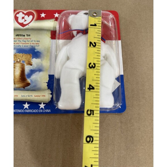 2000 McDonalds Ty Beanie Babies American Trio Lefty Righty & Libearty NEW - Picture 5 of 13